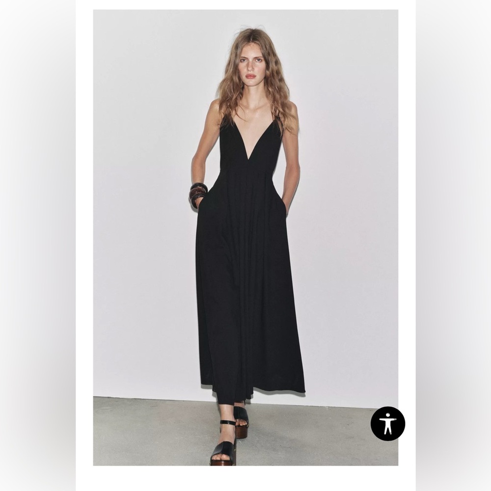 ZW COLLECTION LONG DRESS WITH TIES SIZE M